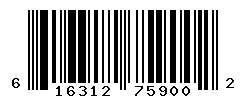 upc 616312759002 barcode image