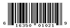 UPC barcode 616350010219