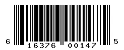 UPC barcode 616376001475