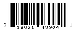 UPC barcode number 616621489041