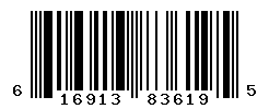 UPC barcode number 616913836195