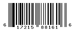 UPC barcode number 617215881616