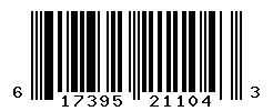 UPC barcode number 617395211043