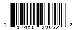 UPC 617401286577 barcode image