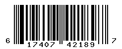 upc 617407421897 barcode image