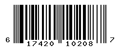 UPC barcode number 617420102087