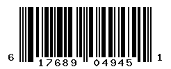 UPC barcode number 617689049451