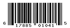 UPC 617885010415 barcode image