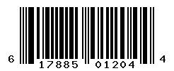 UPC 617885012044 barcode image