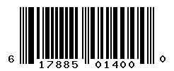 UPC barcode number 617885014000