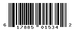 UPC barcode number 617885015342