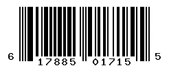 UPC 617885017155 barcode image