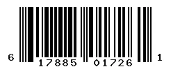 UPC 617885017261 barcode image