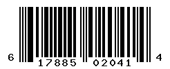 UPC 617885020414 barcode image