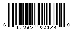 UPC barcode number 617885021749