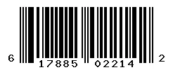 UPC 617885022142 barcode image