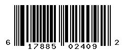UPC 617885024092 barcode image