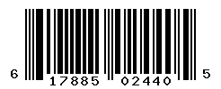 UPC barcode number 617885024405