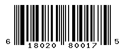 UPC barcode number 618020800175
