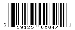 UPC barcode number 619125606471