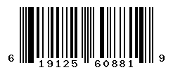 UPC barcode number 619125608819
