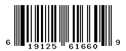 UPC barcode 619125616609