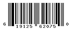 UPC barcode 619125620750