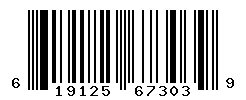 UPC barcode number 619125673039