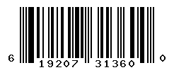 UPC barcode number 619207313600