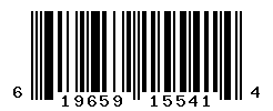 UPC barcode number 619659155414