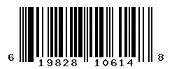 UPC barcode 619828106148