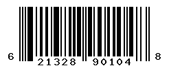 UPC barcode number 621328901048