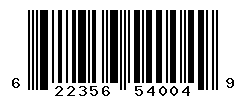 UPC barcode number 622356540049