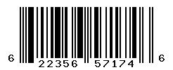 UPC barcode number 622356571746