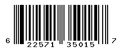 UPC barcode number 622571350157