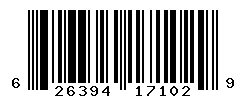 UPC barcode number 626394171029