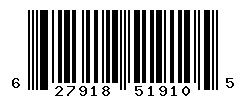 UPC barcode number 627918519105