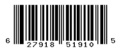 UPC 627918519105 barcode image