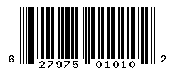 UPC barcode number 627975010102