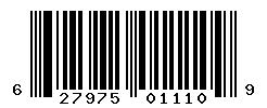 UPC barcode number 627975011109