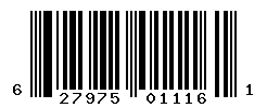UPC barcode number 627975011161