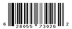 UPC barcode number 628055730262