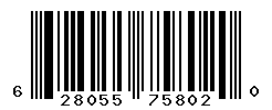 upc 628055758020 barcode image