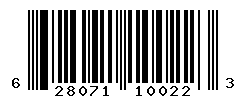 UPC barcode number 628071100223