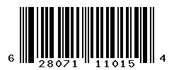 upc 628071110154 barcode image
