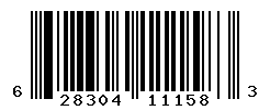 UPC barcode number 628304111583
