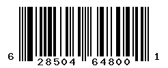 upc 628504648001 barcode image