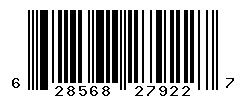 UPC barcode number 628568279227