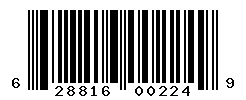 upc 628816002249 barcode image