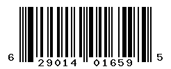 UPC barcode number 629014016595